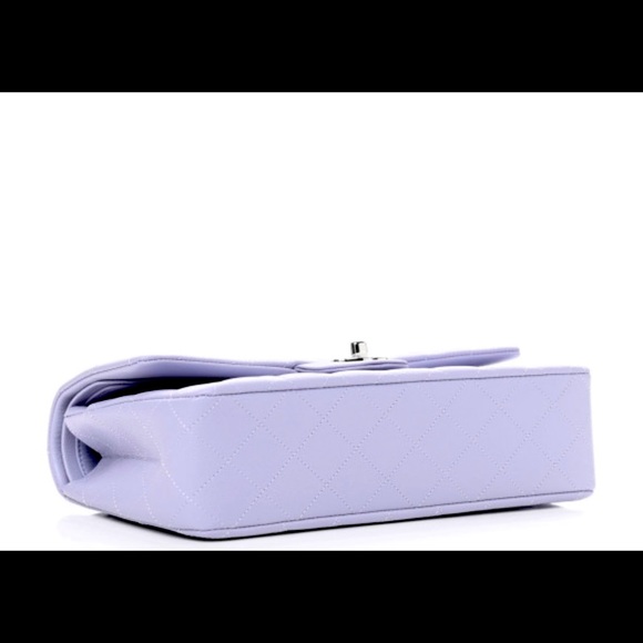 LIMITED EDITION CHANEL Classic Caviar Medium Double Flap (Light Purple) - Picture 4 of 4